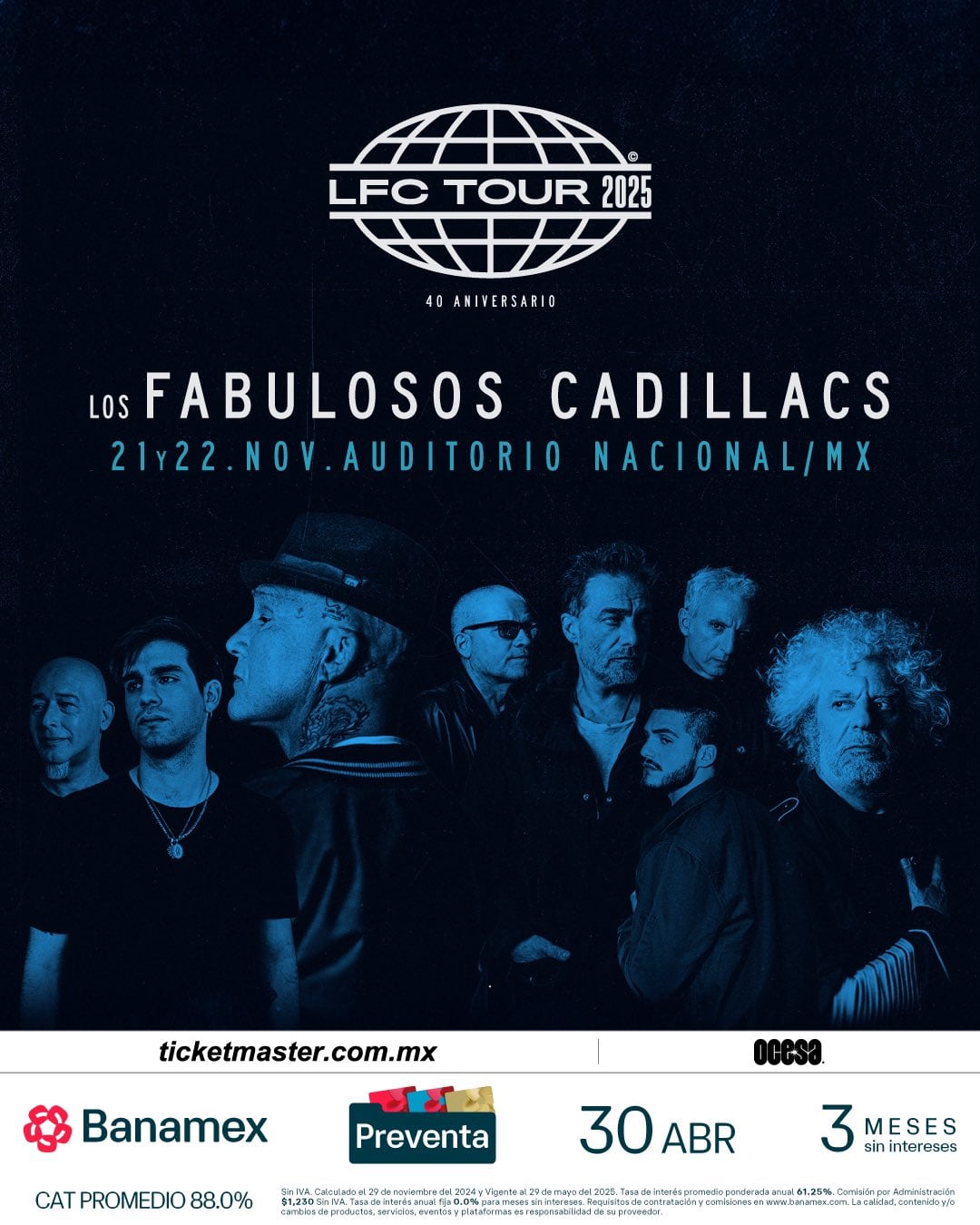 Los Fabulosos Cadillacs en Auditorio Nacional