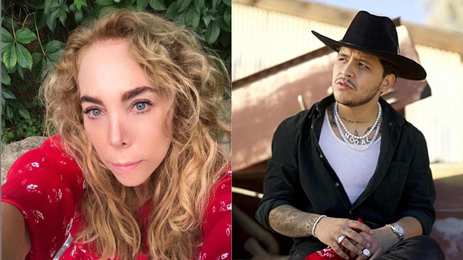 Belinda Schüll Moreno, mamá de Belinda, y Christian Nodal