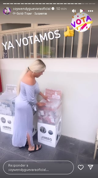Wendy Guevara ya fue a votar en las elecciones México 2024.