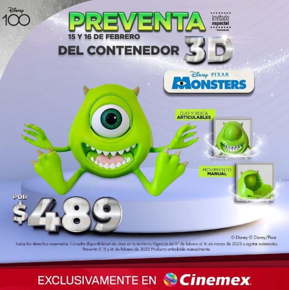 Palomera Disney en Cinemex