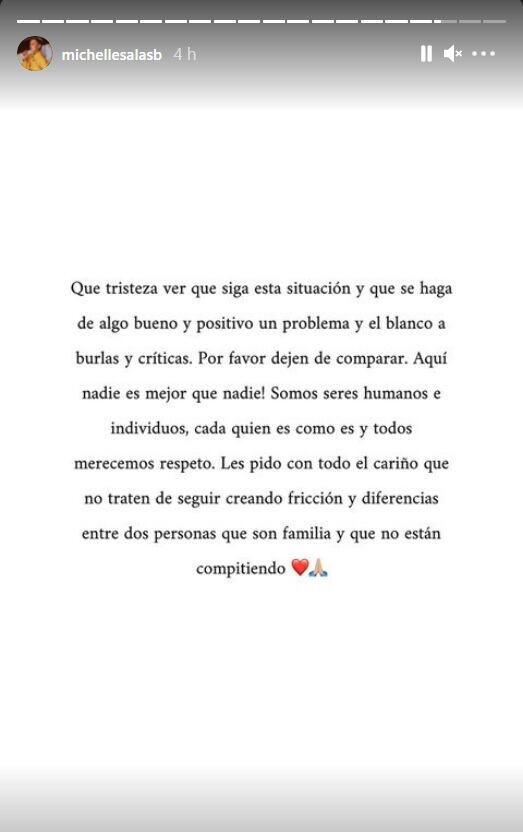 Michelle Salas responde a comparaciones con Frida Sofía