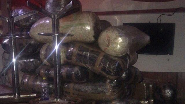 Paquetes decomisados.