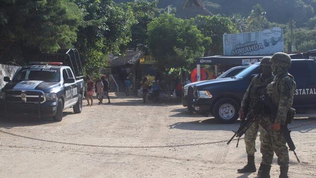 Balacera en Playa Majahua