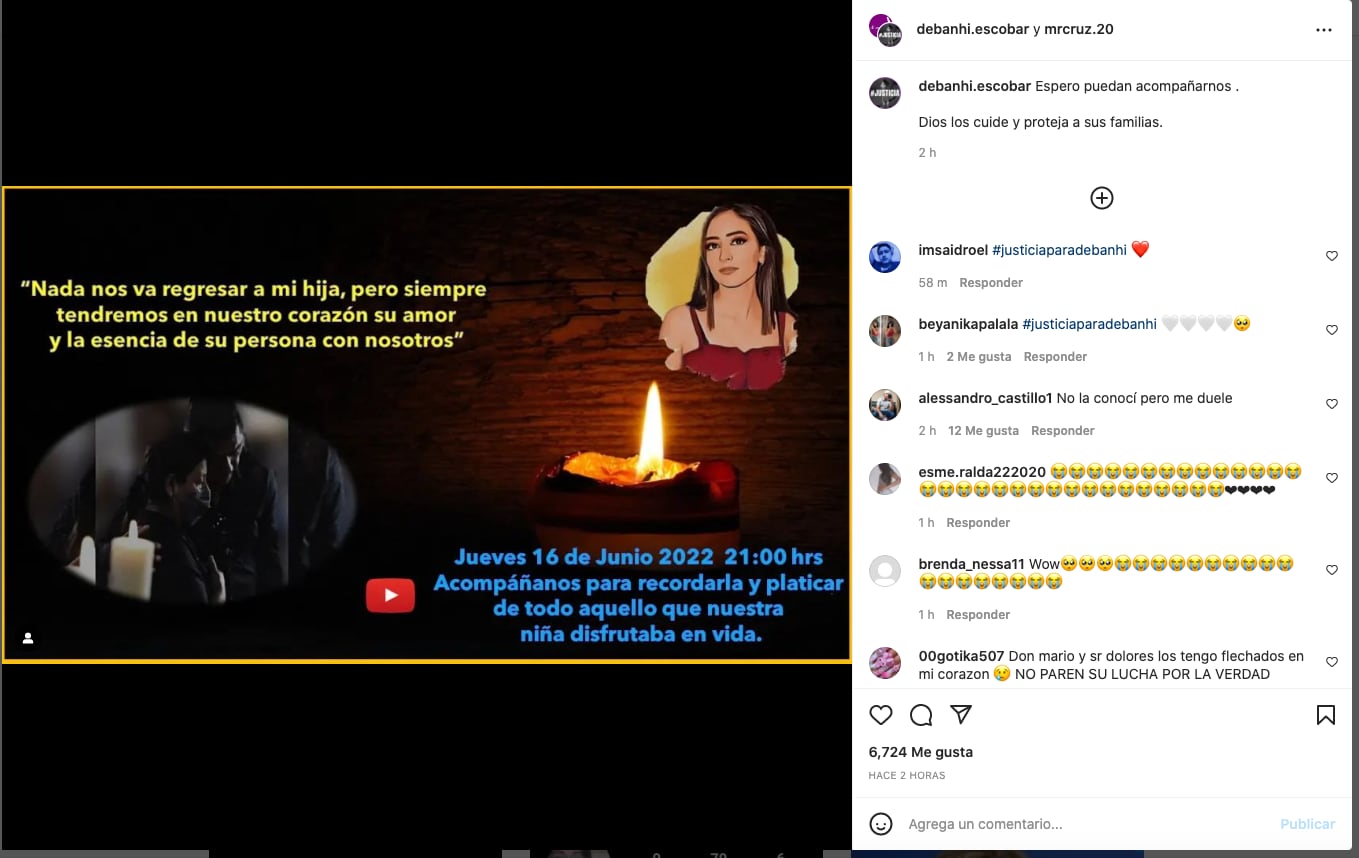 Invitación de Mario Escobar para recordar a su hija