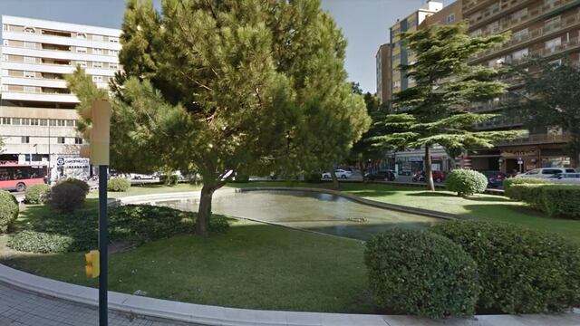 Fuente de la plaza Roma de Zaragoza