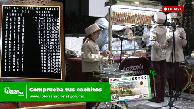 Resultados Sorteo Superior 2785 de Lotería Nacional en vivo: ganadores de hoy 3 de noviembre