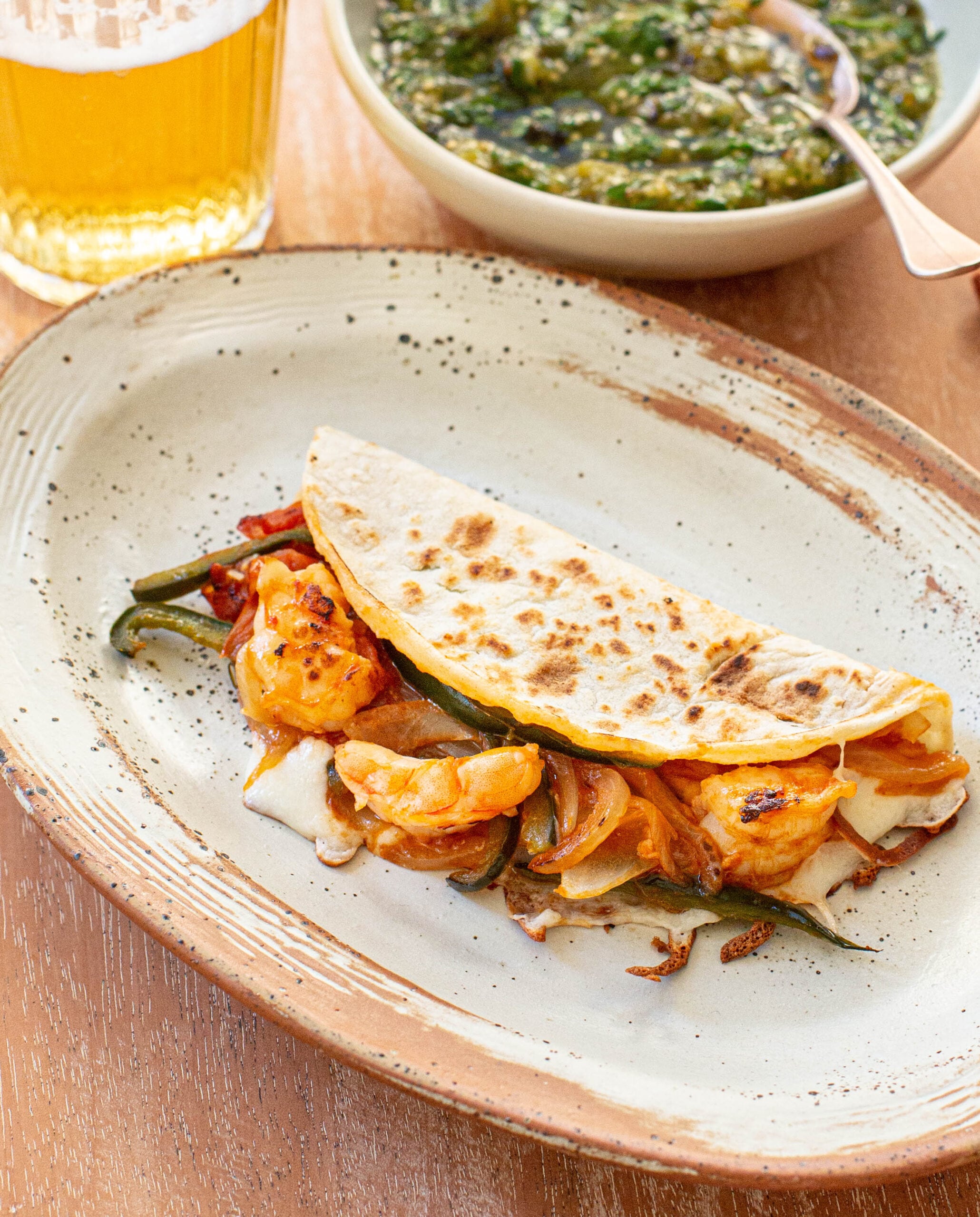 Tacos gobernador, platillo mexicano