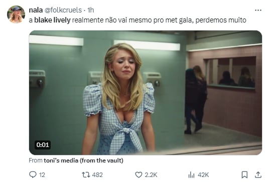 Memes buscando a Blake Lively en la Met Gala 2024
