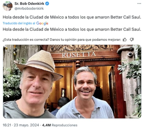 Saul Goodman (Bob Odenkirk) y Lalo Salamanca (Tony Dalton)