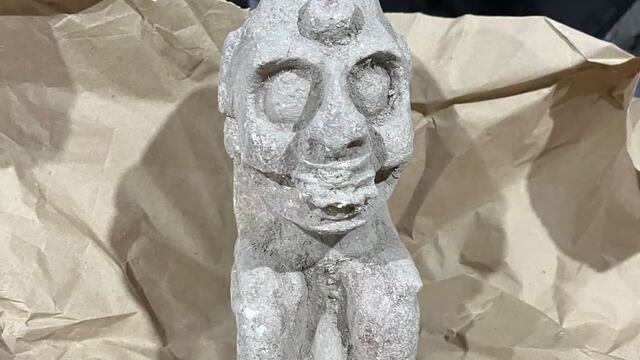 INAH halla en el tramo 7 del Tren Maya una figura de la deidad de la muerte.