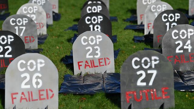 Protestas contra la COP26 en Glasgow