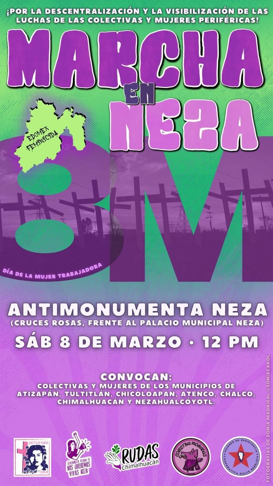 Marcha 8M 2025 en Estado de México