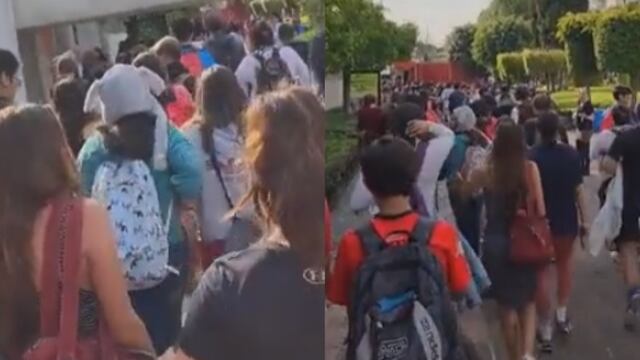Se pelean alumnos en Universidad del Valle de México Coyoacán y hasta los escoltar armados le entraron al quite