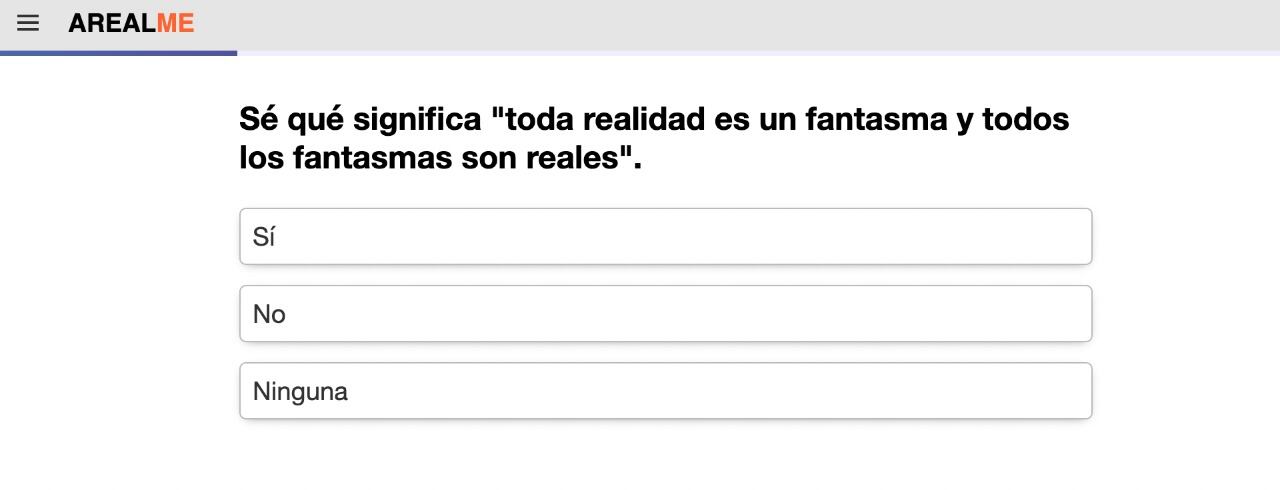 Pregunta del test de edad mental