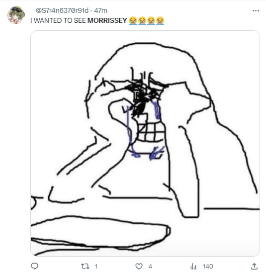 Memes porque Morrissey pospuso concierto en el Palacio de los Deportes