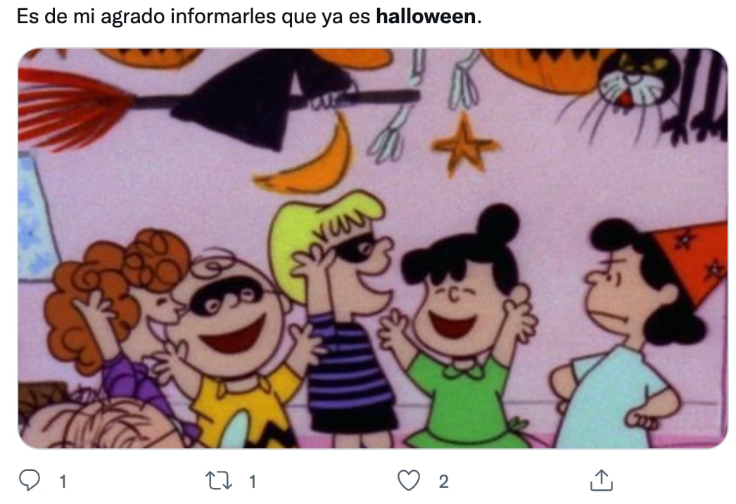 Memes sobre octubre y Halloween