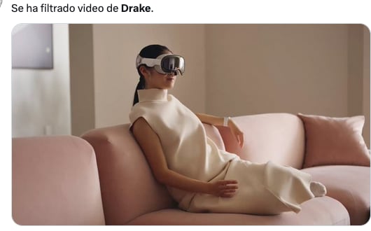 Meme del video sexual filtrado de Drake.