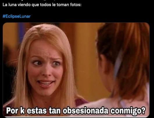 Meme del eclipse lunar 2022.