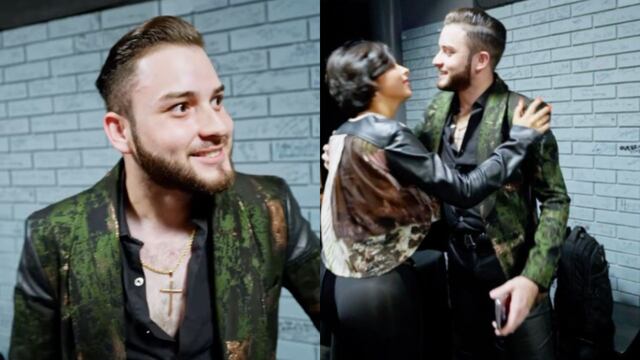 Ángela Aguilar llega al backstage de La Adictiva