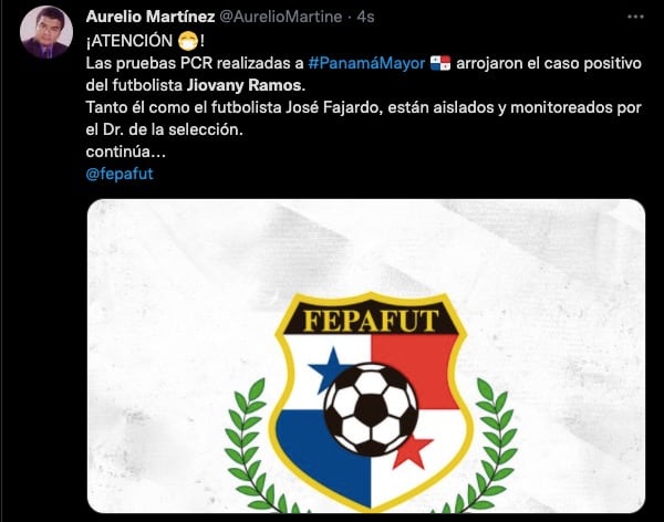 Panamá presentó un positivo a Covid-19 previo al duelo vs México