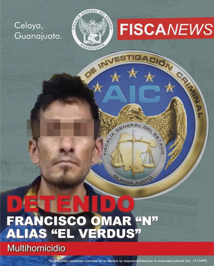 Francisco Omar N: Detenido por la muerte de jóvenes en Celaya