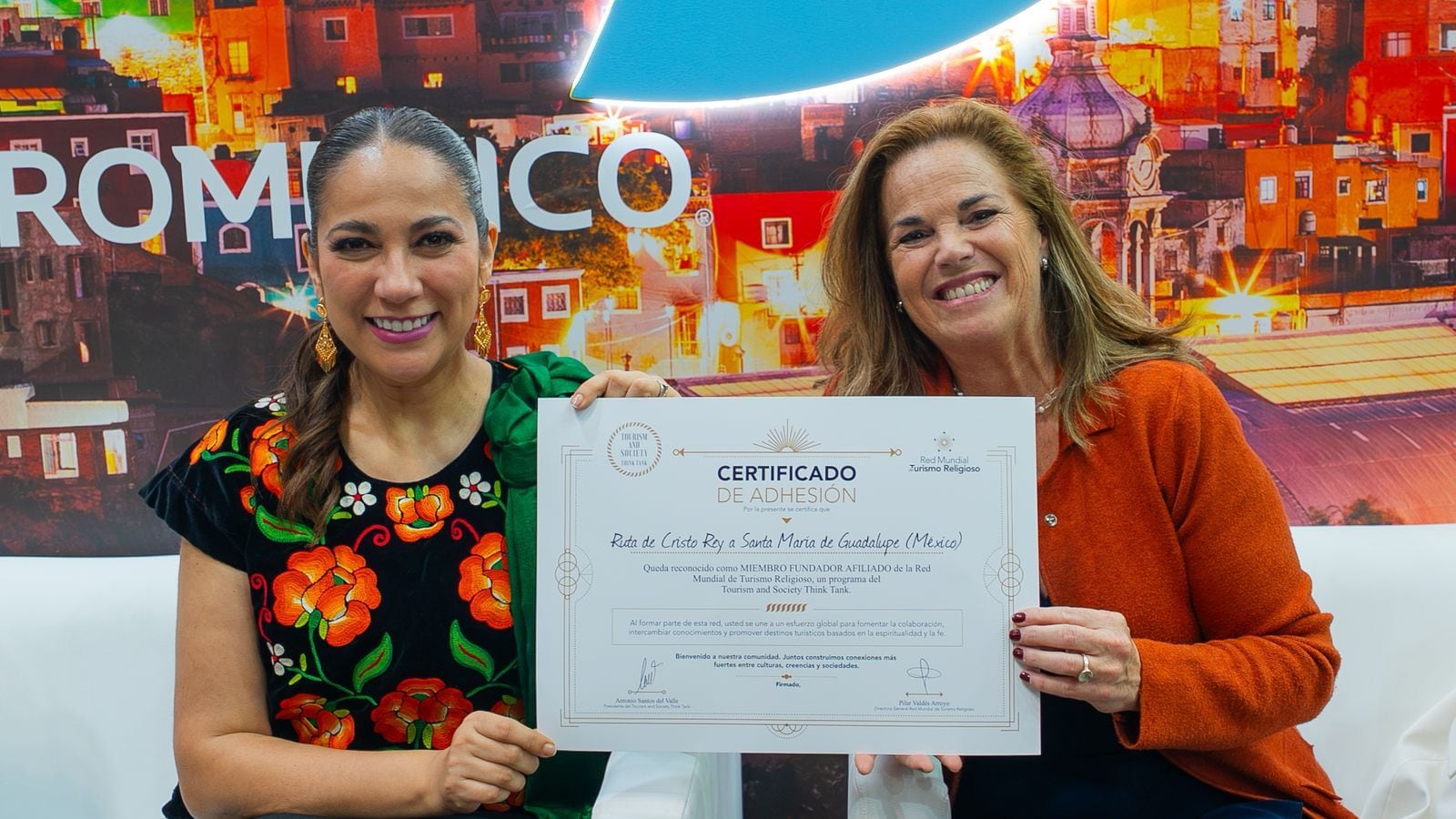 Libia Dennise García anuncia nueva ruta aérea Bajío-Madrid durante FITUR 2026