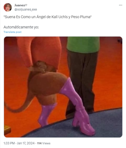 Memes de Peso Pluma y Kali Uchis por ‘Igual que un ángel’