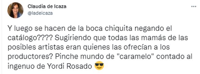 Claudia de Icaza tunde a Luis de Llano