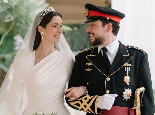 Rajwa Al Hussein y Hussein bin Al Abdalá