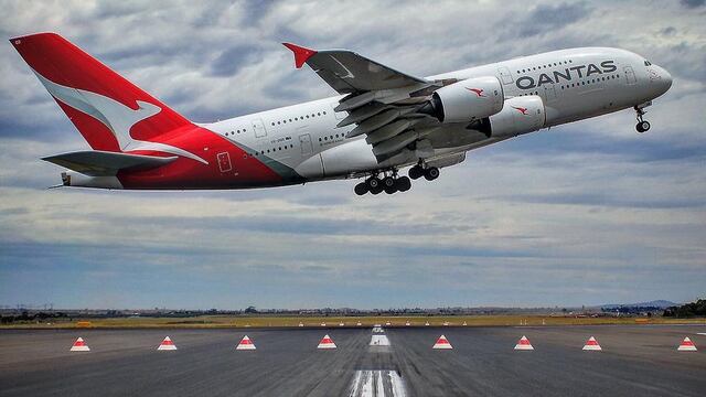 Avión de aerolínea Qantas