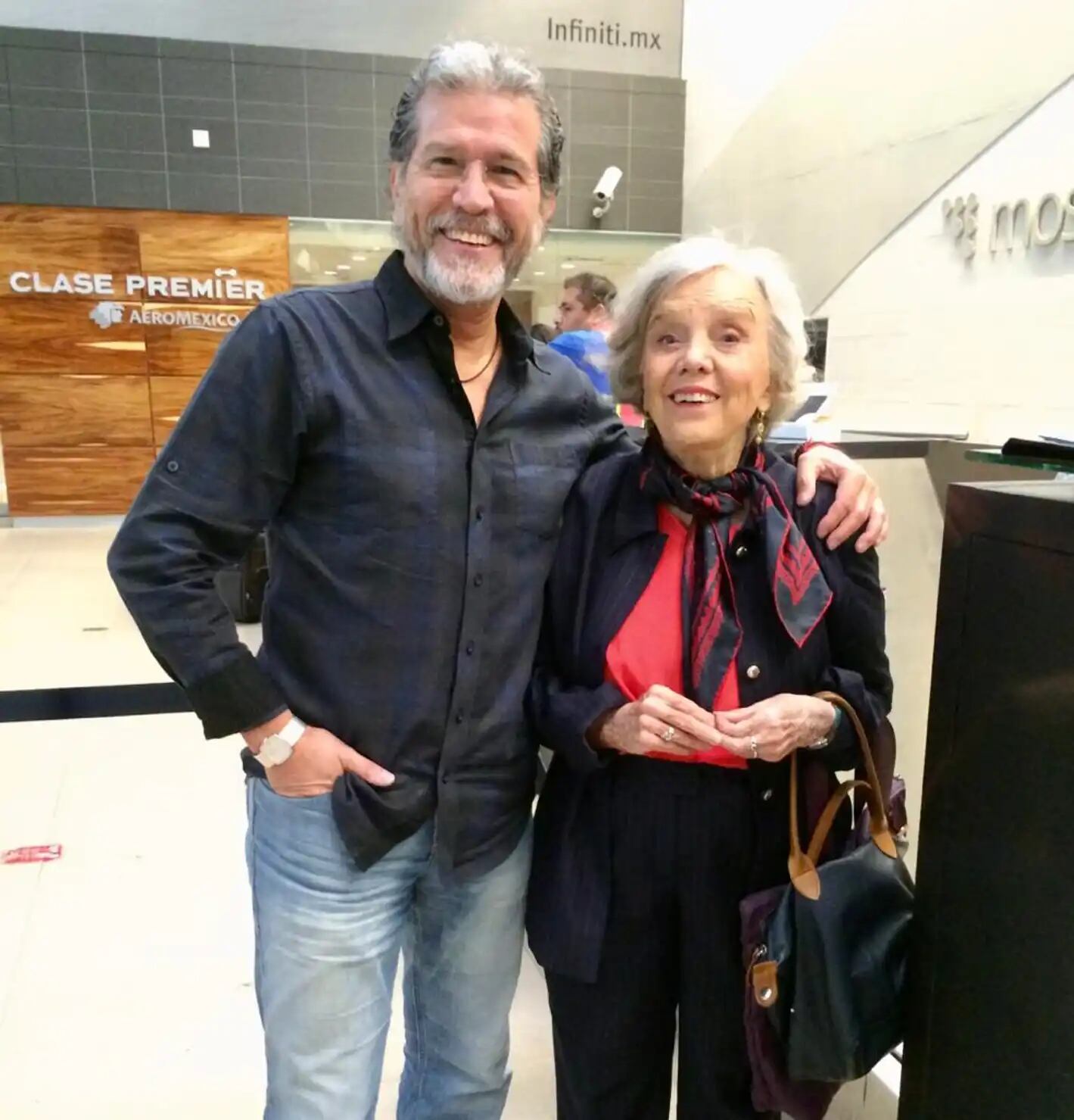 Elena Poniatowska y Plácido Garza