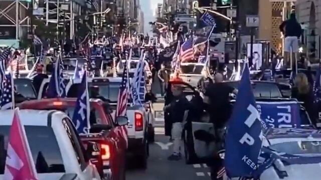 Simpatizantes de Trump salen a las calles