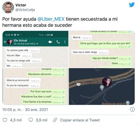 Alerta por intento de secuestro