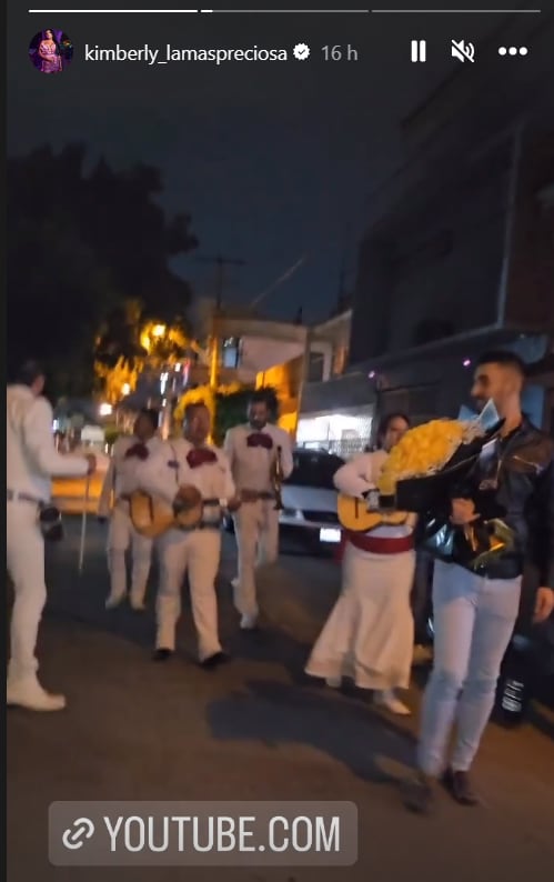 Kimberly La Más Preciosa presume por segunda vez la serenata que le dio su esposo