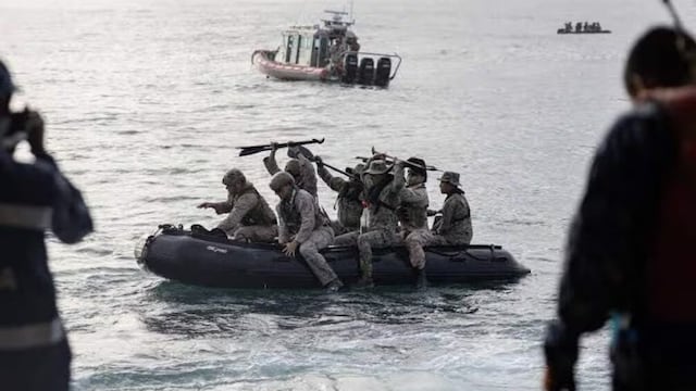 Marinos de México zarparon con militares de Estados Unidos a una importante misión