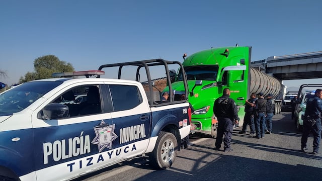 Gobierno de Tizayuca confirma detenido tras persecución por pipa robada en la México-Pachuca