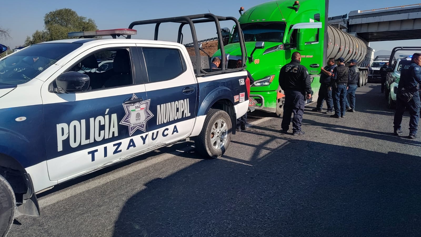 Gobierno de Tizayuca confirma detenido tras persecución por pipa robada en la México-Pachuca