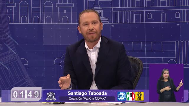 Santiago Taboada enuncia sus propuestas para la CDMX en el tercer debate chilango