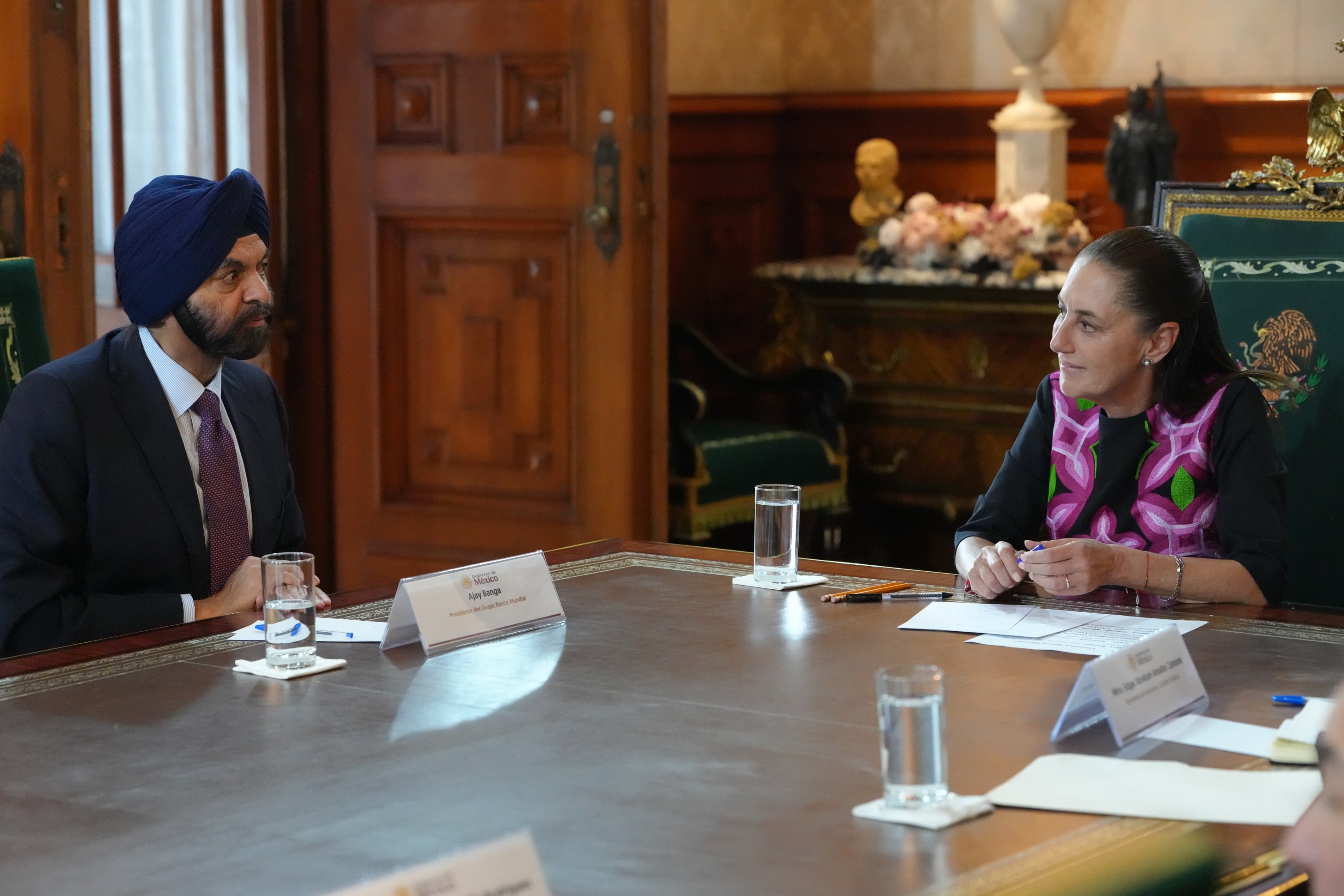 Sheinbaum y Ajay Banga