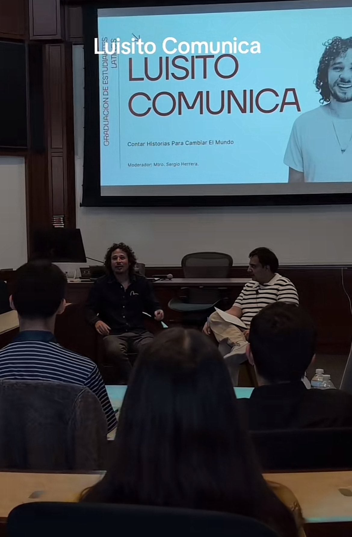 Luisito Comunica dio una charla en la Universidad de Harvard