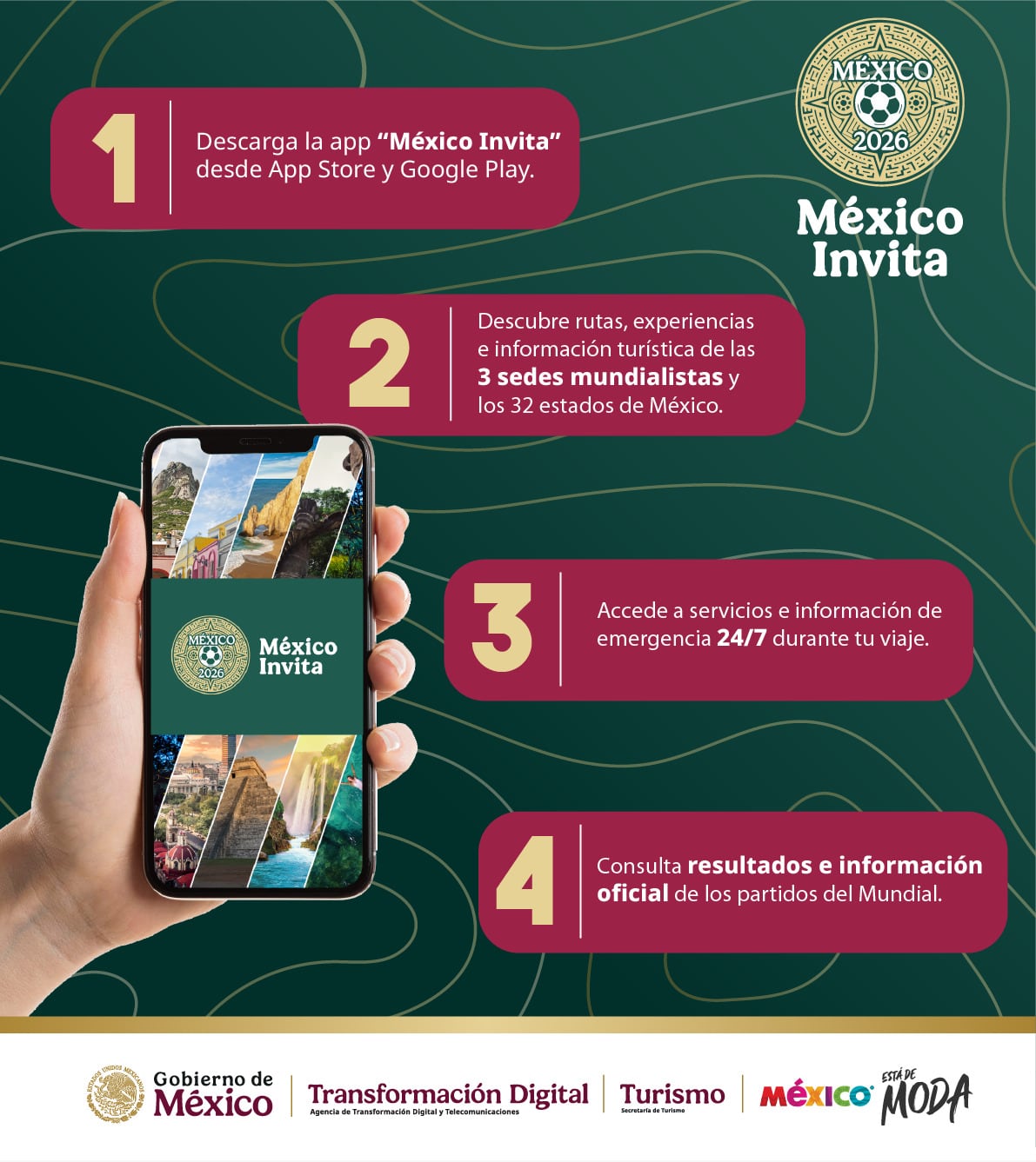 México Invita es la app de la Sectur para el Mundial 2026
