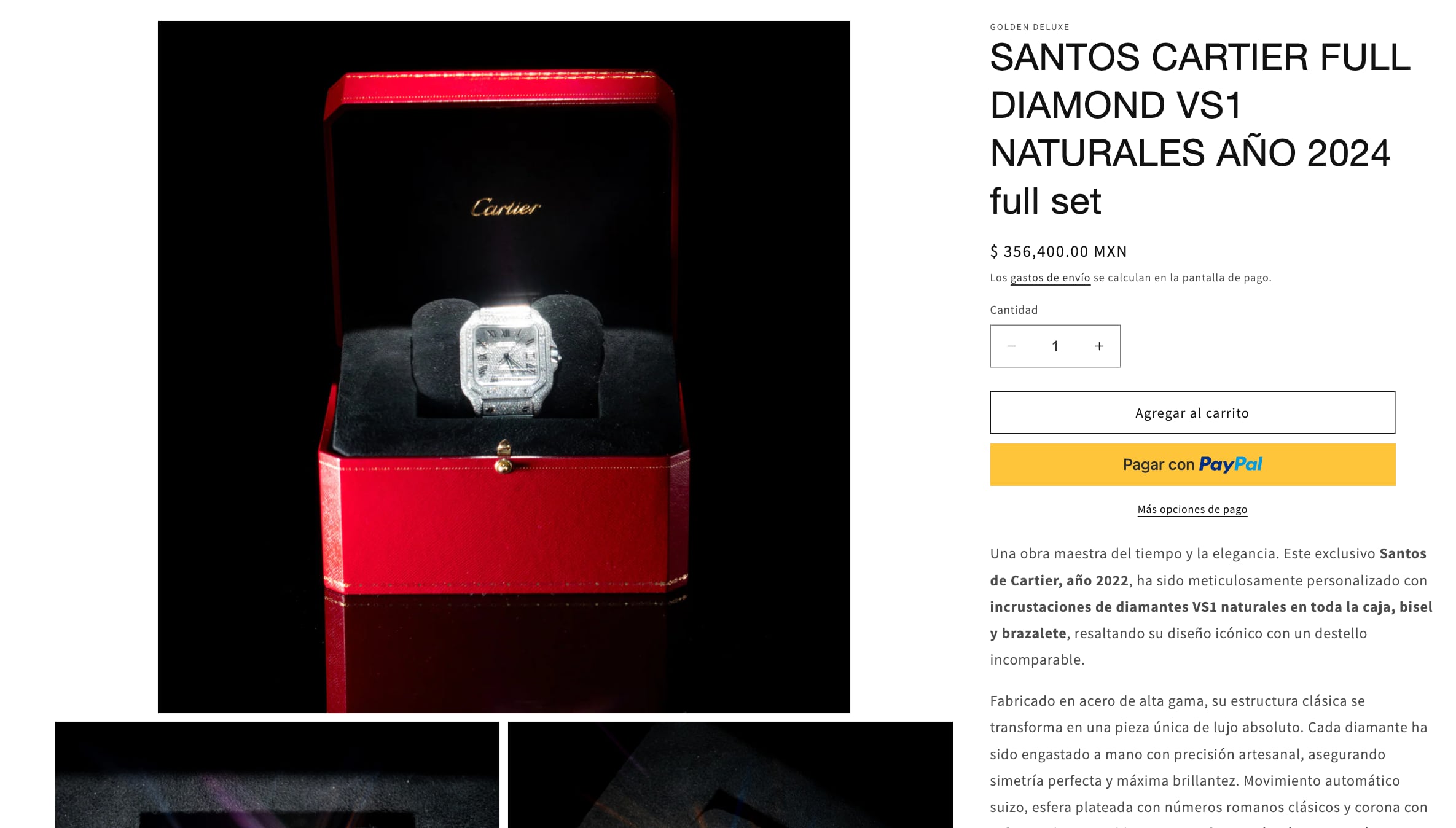 Reloj Cartier que usaría Tomás Zavala