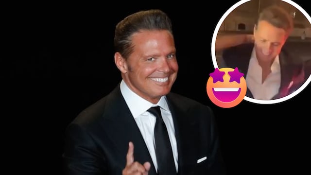 Luis Miguel reaparece amable y muy rejuvenecido.