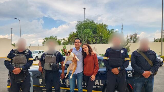 La activista Majo Martínez ya está con Frank, el perrito secuestrado en la autopista México-Querétaro