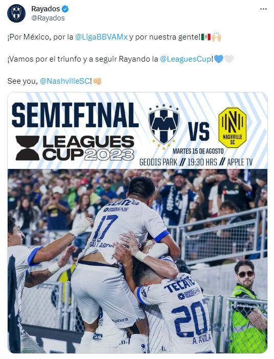 Semifinal Rayados de Monterrey