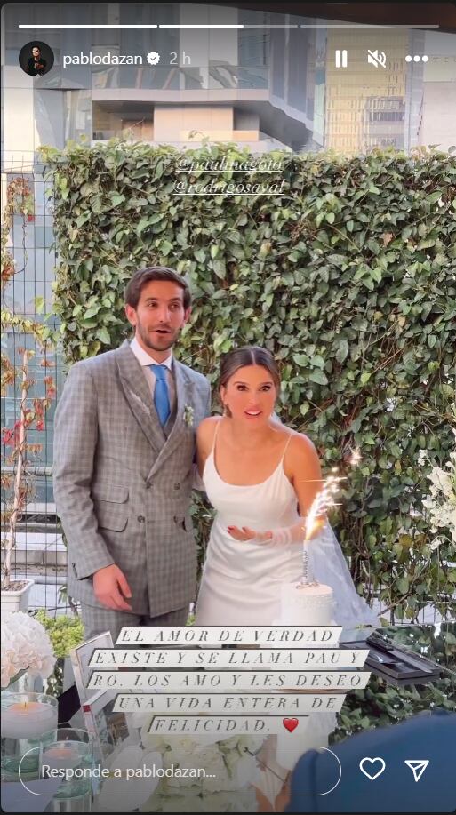 Boda de Paulina Goto y Rodrigo Saval