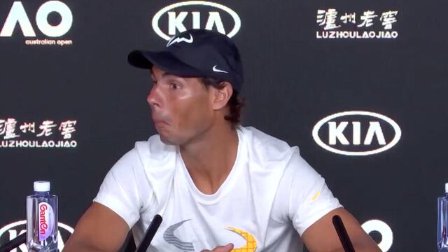 Nadal se tomó la situación con humor.