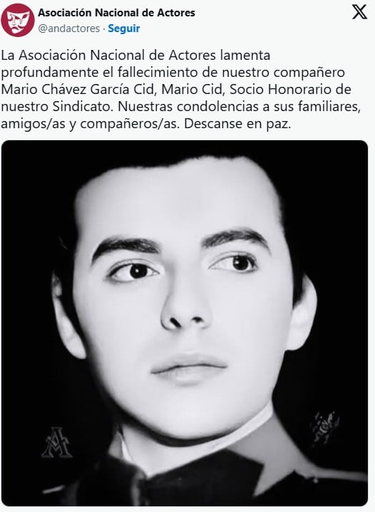 Mario Cid, cineasta mexicano, actor y padre de Mara Escalante