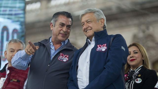 Jaime Rodríguez 'El Bronco' y Andrés Manuel López Obrador.