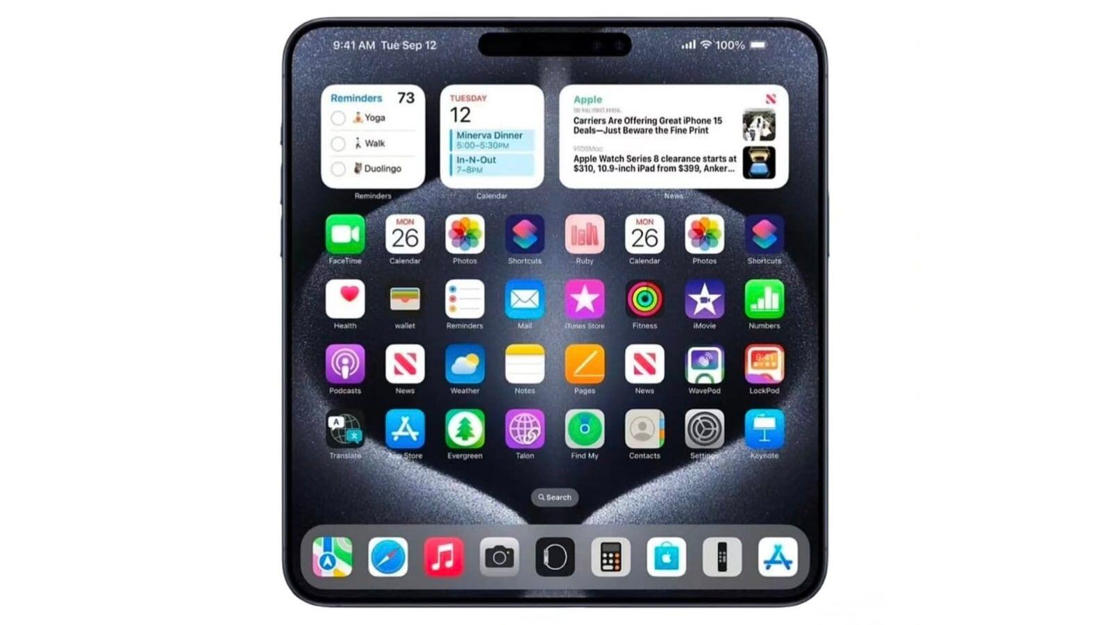 Nuevo iPhone plegable